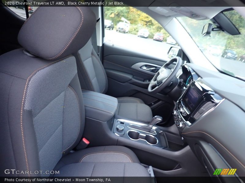 Black Cherry Metallic / Jet Black 2020 Chevrolet Traverse LT AWD