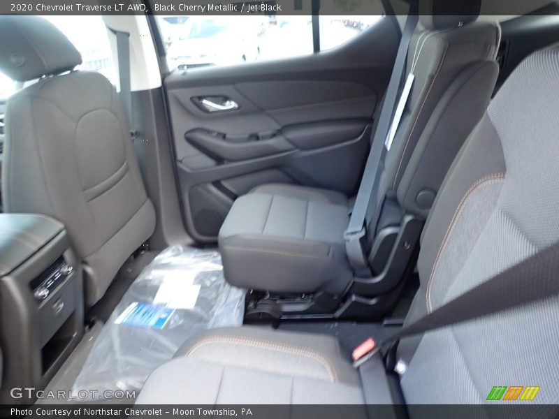 Black Cherry Metallic / Jet Black 2020 Chevrolet Traverse LT AWD