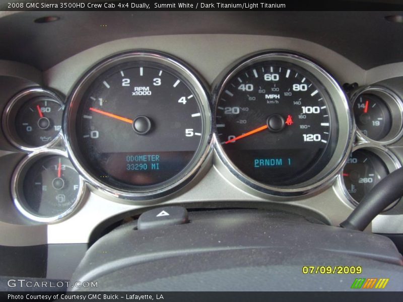 Summit White / Dark Titanium/Light Titanium 2008 GMC Sierra 3500HD Crew Cab 4x4 Dually