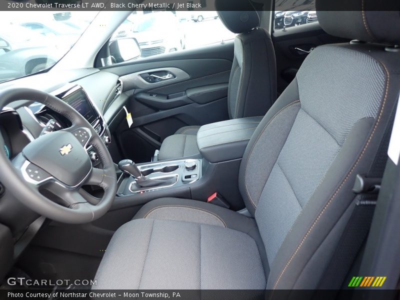 Black Cherry Metallic / Jet Black 2020 Chevrolet Traverse LT AWD