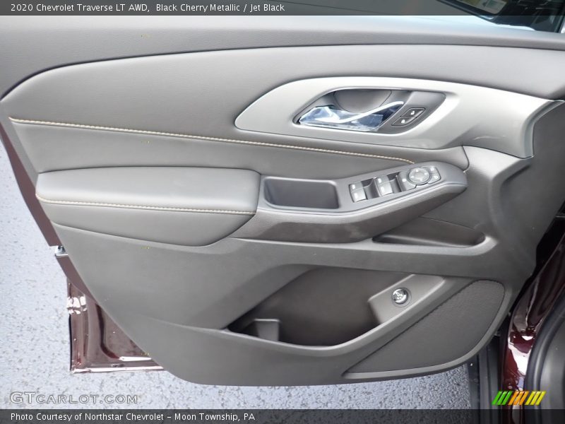 Black Cherry Metallic / Jet Black 2020 Chevrolet Traverse LT AWD