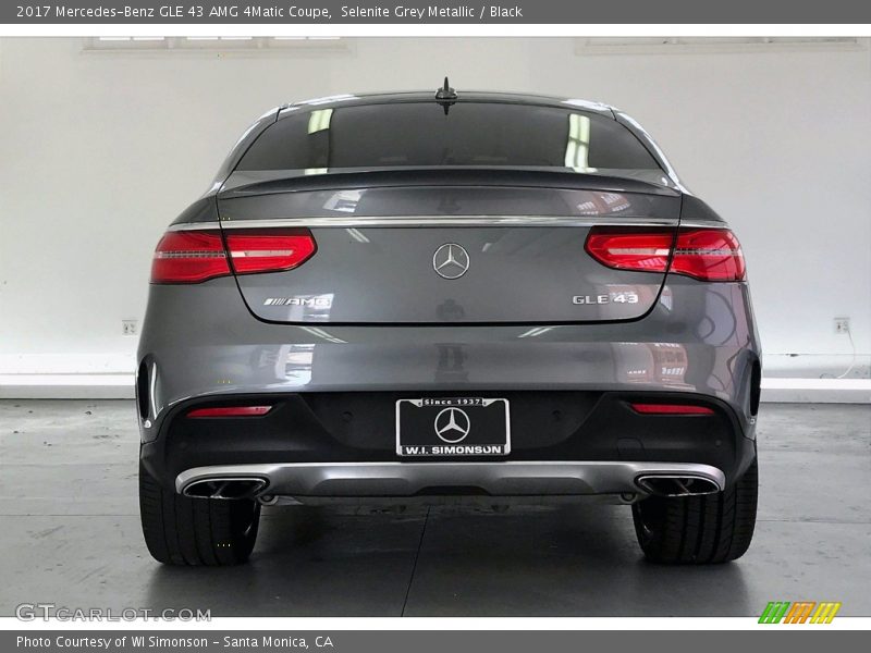 Selenite Grey Metallic / Black 2017 Mercedes-Benz GLE 43 AMG 4Matic Coupe