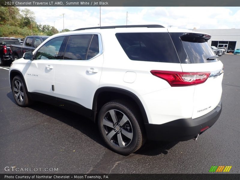 Summit White / Jet Black 2020 Chevrolet Traverse LT AWD