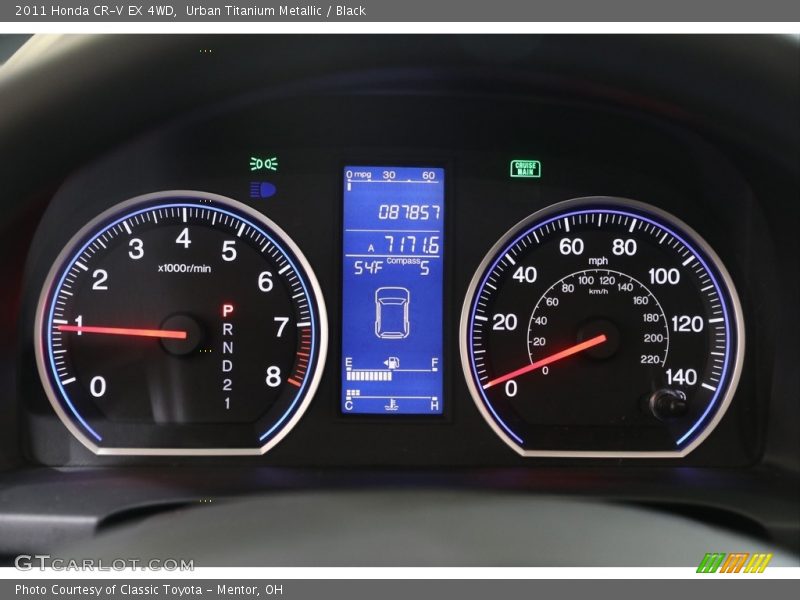Urban Titanium Metallic / Black 2011 Honda CR-V EX 4WD