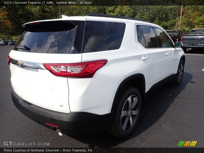 Summit White / Jet Black 2020 Chevrolet Traverse LT AWD