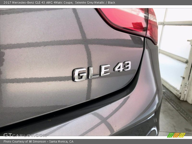 Selenite Grey Metallic / Black 2017 Mercedes-Benz GLE 43 AMG 4Matic Coupe