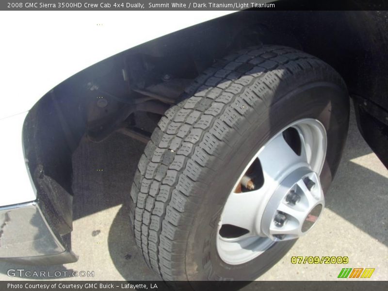 Summit White / Dark Titanium/Light Titanium 2008 GMC Sierra 3500HD Crew Cab 4x4 Dually