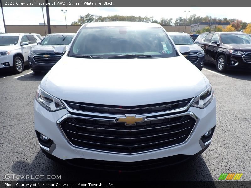 Summit White / Jet Black 2020 Chevrolet Traverse LT AWD