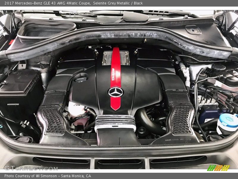 Selenite Grey Metallic / Black 2017 Mercedes-Benz GLE 43 AMG 4Matic Coupe