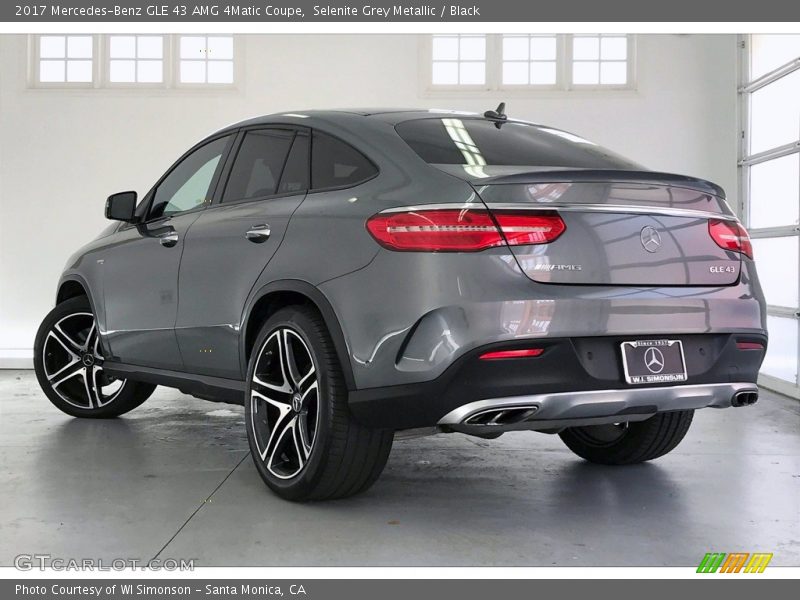 Selenite Grey Metallic / Black 2017 Mercedes-Benz GLE 43 AMG 4Matic Coupe