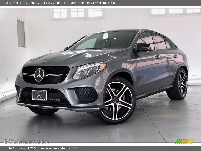 Selenite Grey Metallic / Black 2017 Mercedes-Benz GLE 43 AMG 4Matic Coupe