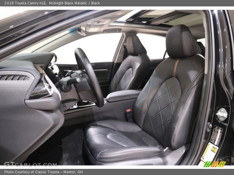 Midnight Black Metallic / Black 2018 Toyota Camry XLE