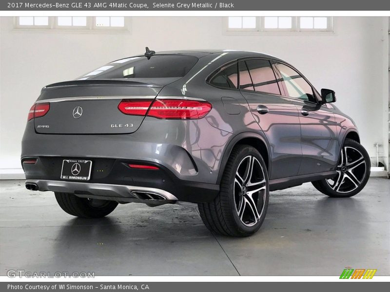 Selenite Grey Metallic / Black 2017 Mercedes-Benz GLE 43 AMG 4Matic Coupe