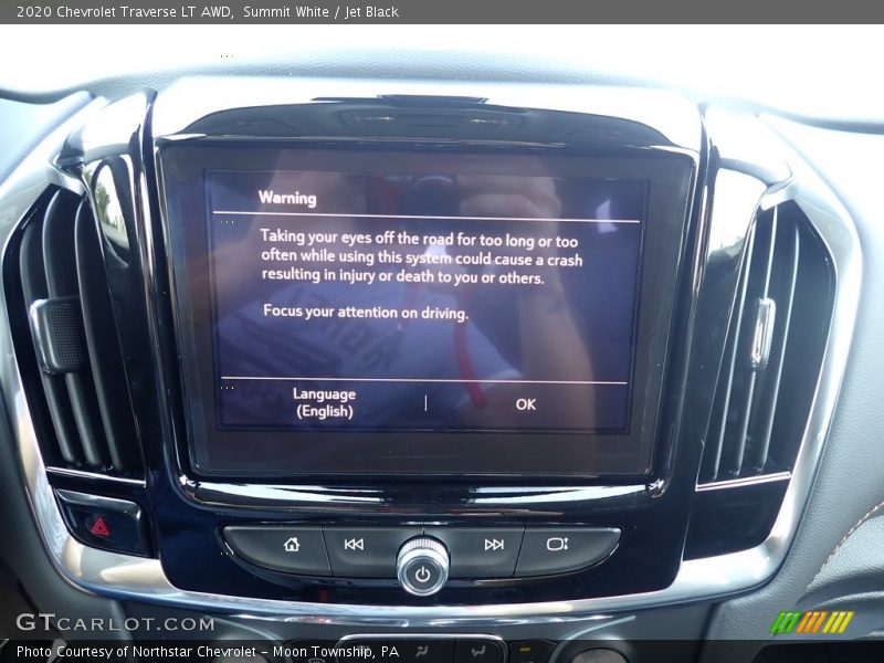 Summit White / Jet Black 2020 Chevrolet Traverse LT AWD
