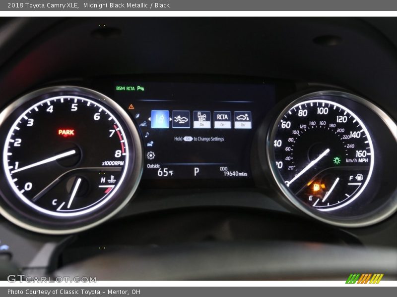 Midnight Black Metallic / Black 2018 Toyota Camry XLE