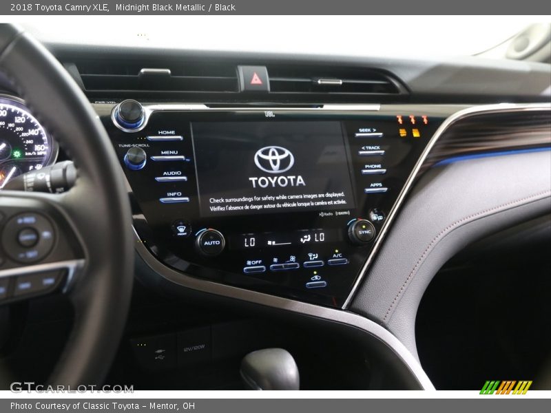 Midnight Black Metallic / Black 2018 Toyota Camry XLE
