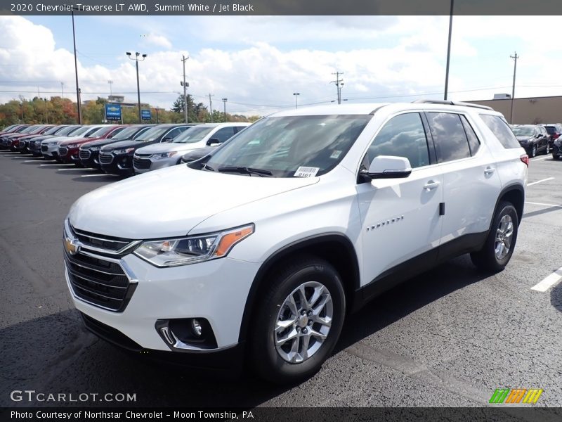 Summit White / Jet Black 2020 Chevrolet Traverse LT AWD