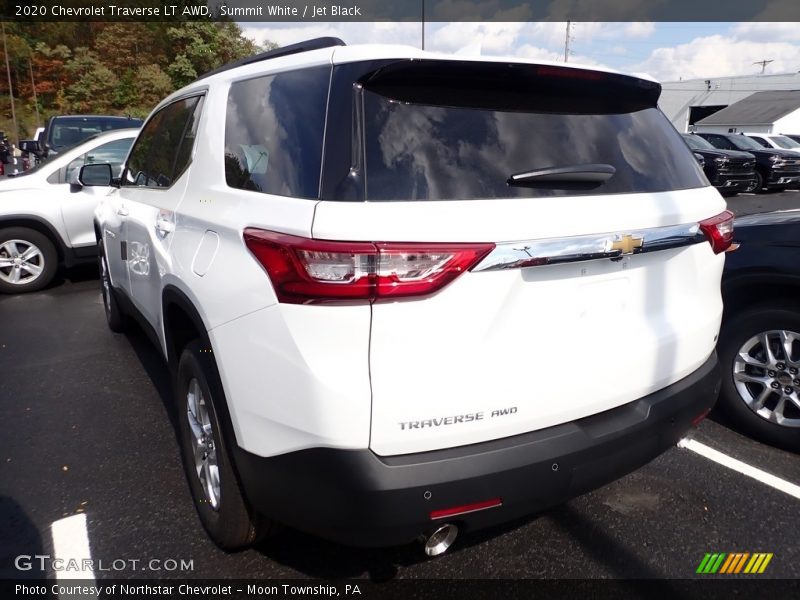 Summit White / Jet Black 2020 Chevrolet Traverse LT AWD