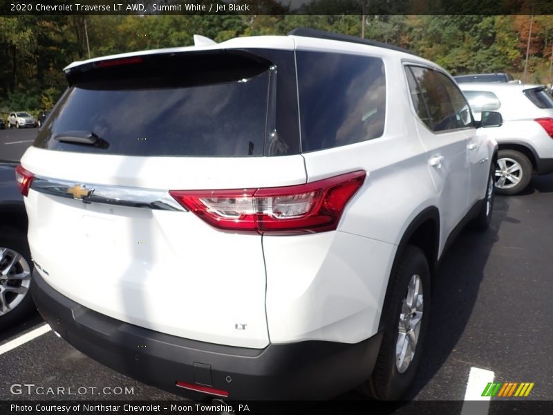 Summit White / Jet Black 2020 Chevrolet Traverse LT AWD