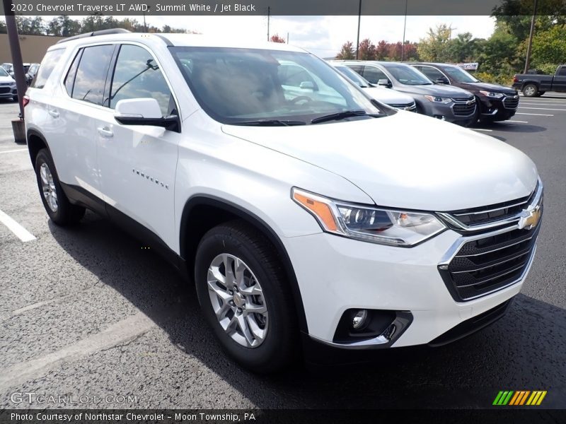 Summit White / Jet Black 2020 Chevrolet Traverse LT AWD