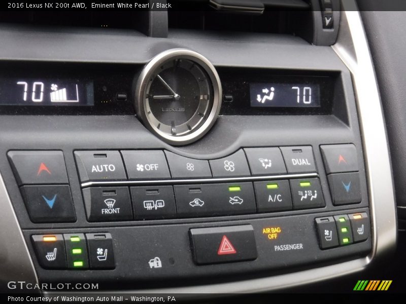Eminent White Pearl / Black 2016 Lexus NX 200t AWD