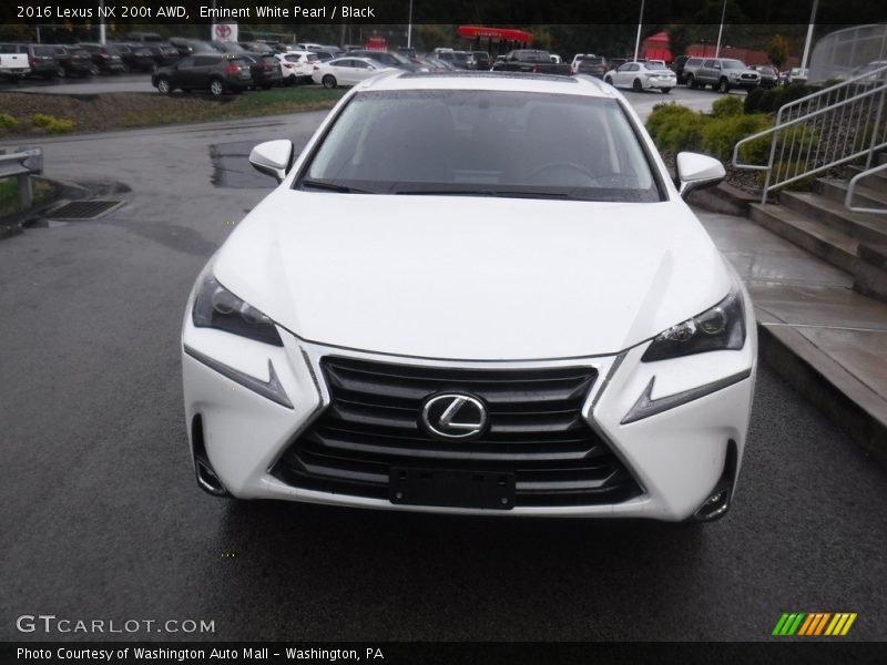 Eminent White Pearl / Black 2016 Lexus NX 200t AWD