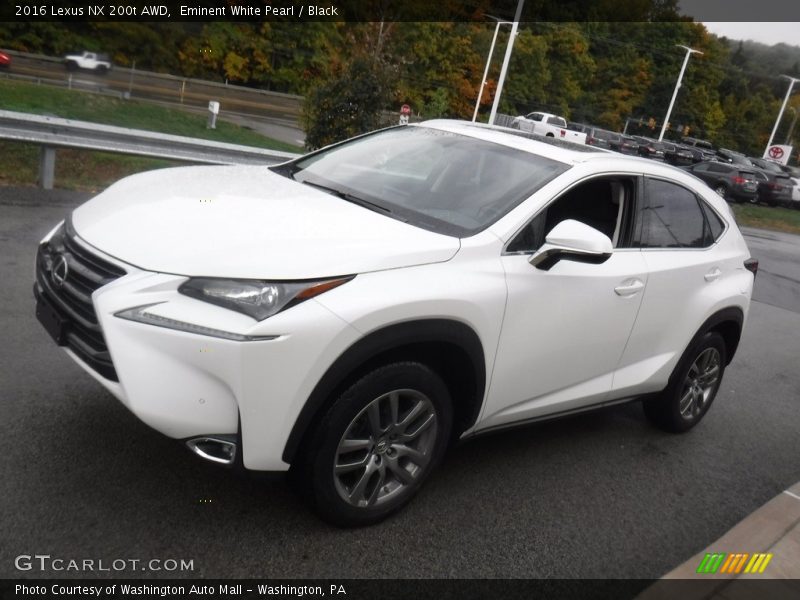 Eminent White Pearl / Black 2016 Lexus NX 200t AWD