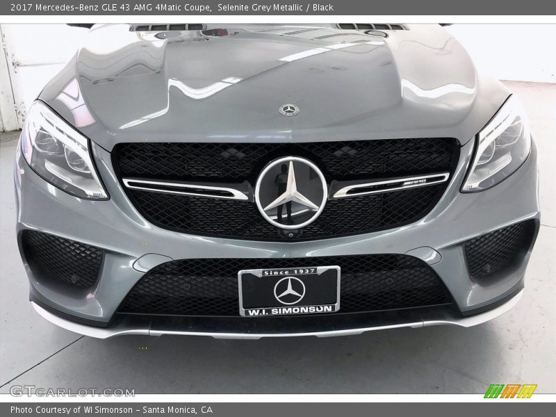 Selenite Grey Metallic / Black 2017 Mercedes-Benz GLE 43 AMG 4Matic Coupe