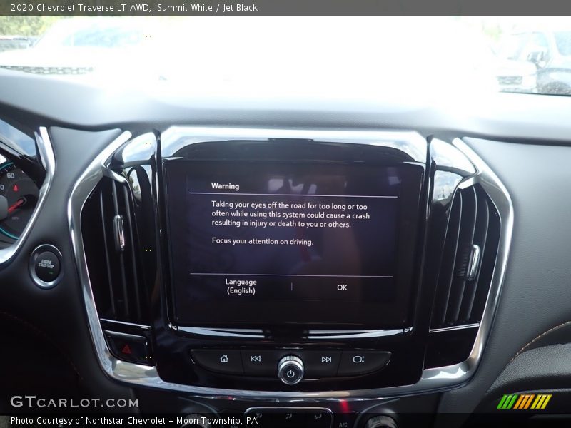 Summit White / Jet Black 2020 Chevrolet Traverse LT AWD