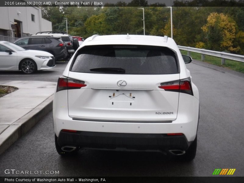 Eminent White Pearl / Black 2016 Lexus NX 200t AWD