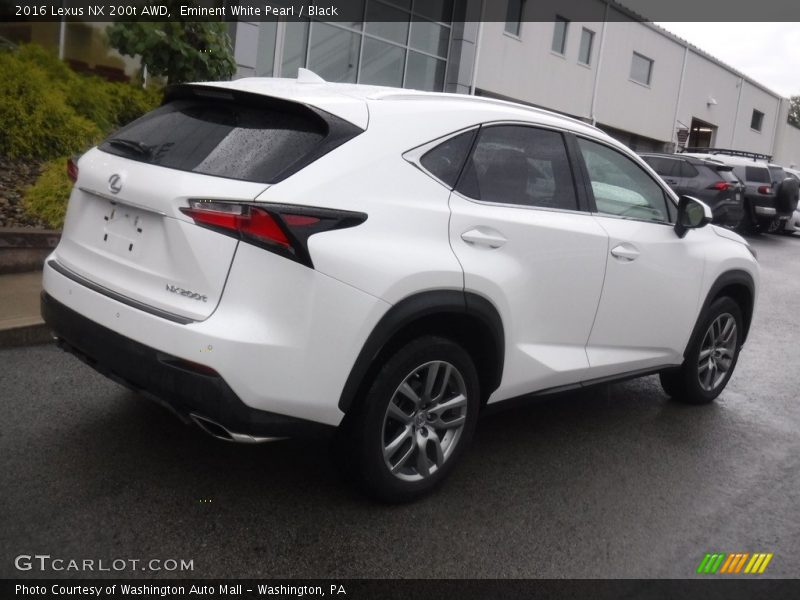 Eminent White Pearl / Black 2016 Lexus NX 200t AWD