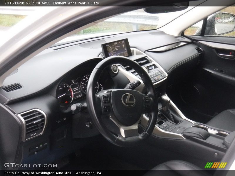 Eminent White Pearl / Black 2016 Lexus NX 200t AWD