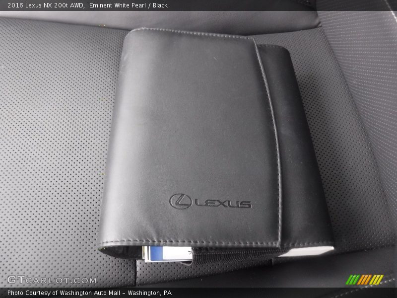Eminent White Pearl / Black 2016 Lexus NX 200t AWD