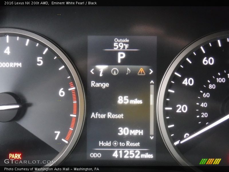 Eminent White Pearl / Black 2016 Lexus NX 200t AWD