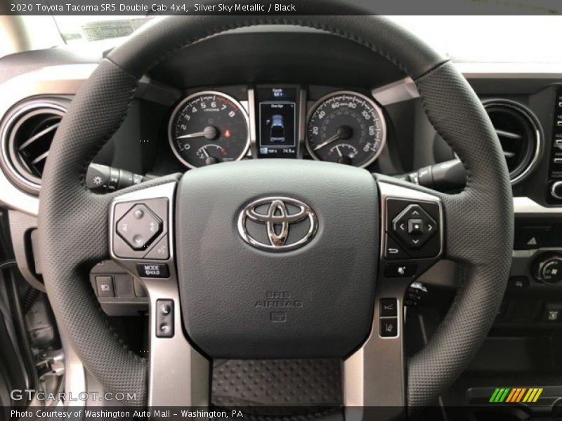 Silver Sky Metallic / Black 2020 Toyota Tacoma SR5 Double Cab 4x4