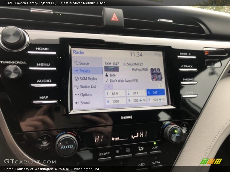 Celestial Silver Metallic / Ash 2020 Toyota Camry Hybrid LE