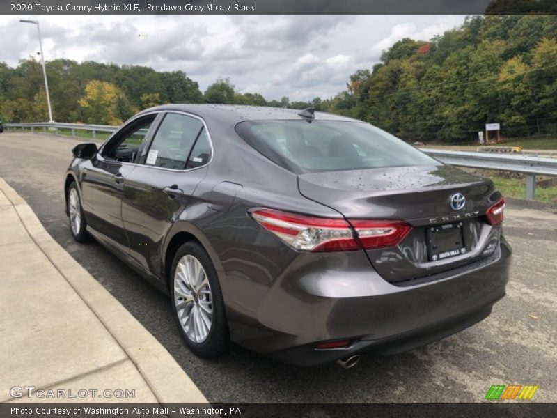 Predawn Gray Mica / Black 2020 Toyota Camry Hybrid XLE
