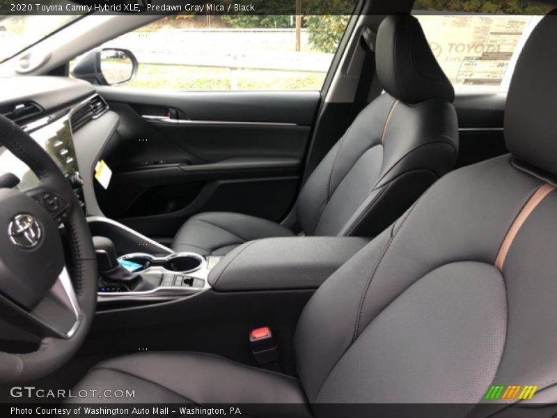 Predawn Gray Mica / Black 2020 Toyota Camry Hybrid XLE