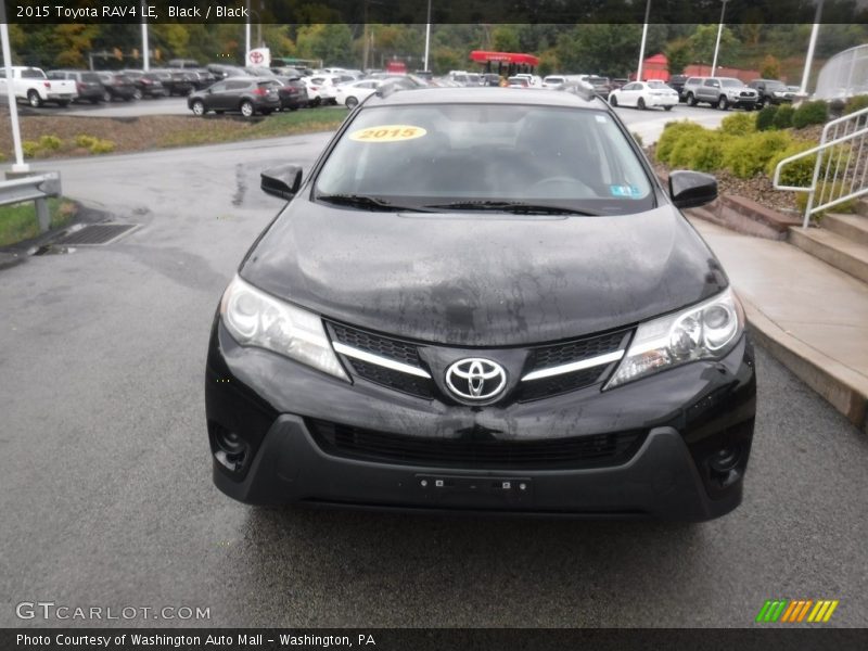 Black / Black 2015 Toyota RAV4 LE