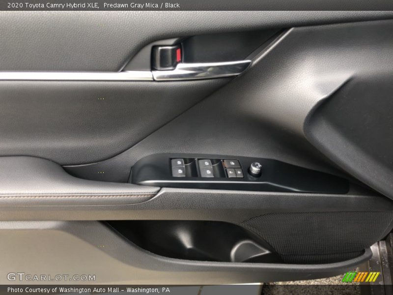 Predawn Gray Mica / Black 2020 Toyota Camry Hybrid XLE