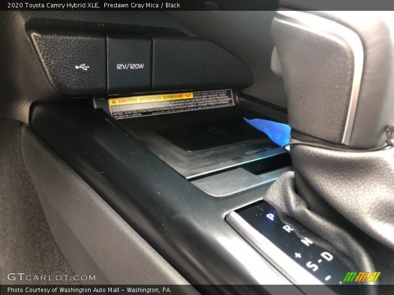 Predawn Gray Mica / Black 2020 Toyota Camry Hybrid XLE
