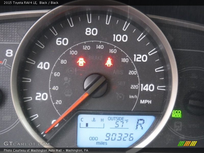 Black / Black 2015 Toyota RAV4 LE