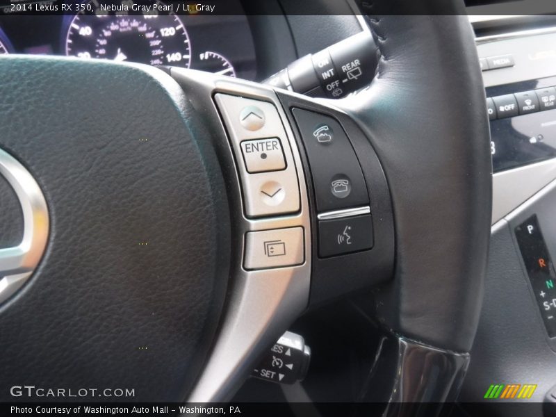 Nebula Gray Pearl / Lt. Gray 2014 Lexus RX 350