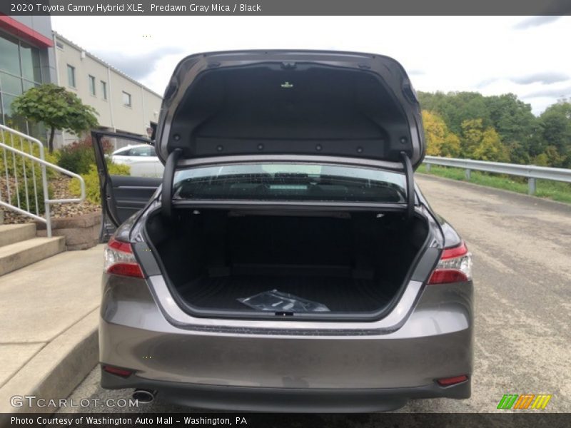 Predawn Gray Mica / Black 2020 Toyota Camry Hybrid XLE