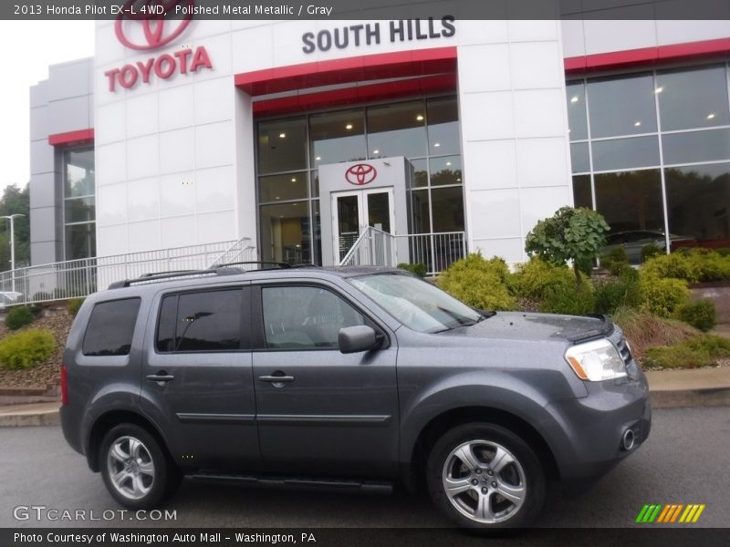 Polished Metal Metallic / Gray 2013 Honda Pilot EX-L 4WD
