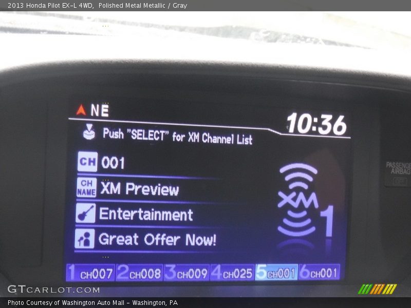 Polished Metal Metallic / Gray 2013 Honda Pilot EX-L 4WD