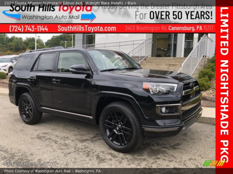 Midnight Black Metallic / Black 2020 Toyota 4Runner Nightshade Edition 4x4
