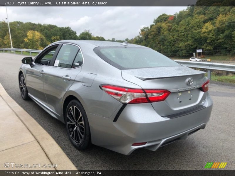 Celestial Silver Metallic / Black 2020 Toyota Camry SE AWD