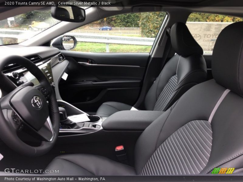 Celestial Silver Metallic / Black 2020 Toyota Camry SE AWD