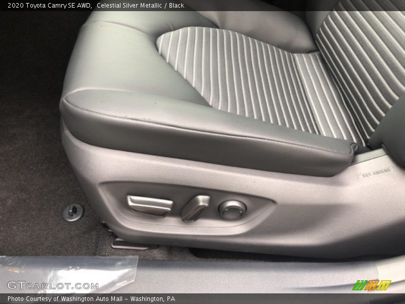 Celestial Silver Metallic / Black 2020 Toyota Camry SE AWD